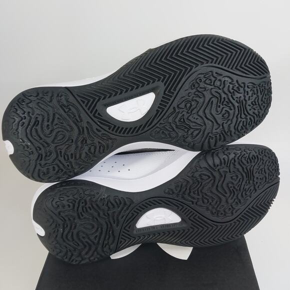 Under Armour Big Kids’ GS Lockdown 7 Sneakers Black/White, Boys’ Size 6Y - Picture 5 of 5